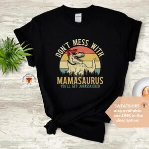 Funny Mothers Day T-Shirt, Gift For Mother, Mothers Day Gift, Dinosaur T-Shirt